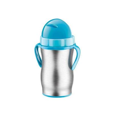 BOTTIGLIA TERMICA PER BAMBINI CON CANNUCCIA ACCIAIO BLU