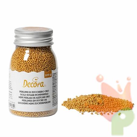 PERLINE IN ZUCCHERO ORO 100GR