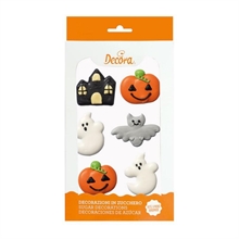 DECORAZIONE IN ZUCCHERO HALLOWEEN FANTASY 6PZ