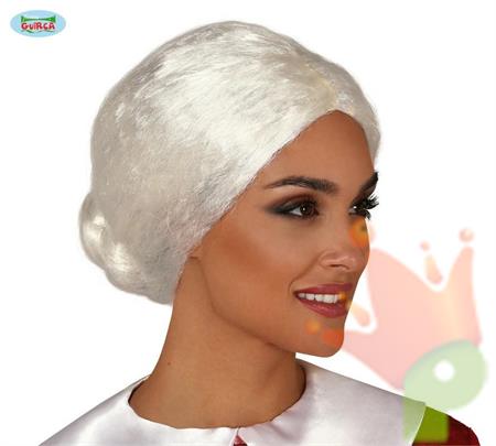 PARRUCCA NONNA CORTA BIANCA