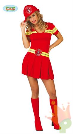 COSTUME POMPIERA ADULTA TAGLIA L 42 44