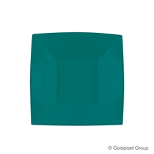 PIATTO FONDO NICE 180X180MM TEAL GREEN 8PZ