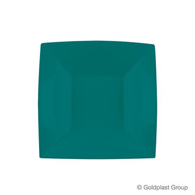 PIATTO FONDO NICE 180X180MM TEAL GREEN 8PZ