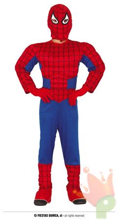 COSTUME SPIDER BOY SPIDERMAN BAMBINO 5-6 ANNI