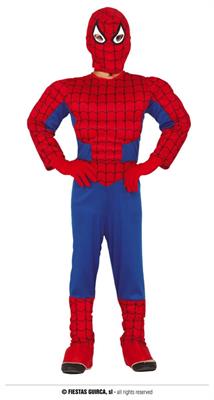 COSTUME SPIDER BOY SPIDERMAN BAMBINO 5-6 ANNI