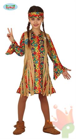 COSTUME HIPPIE TAGLIA 10-12 ANNI