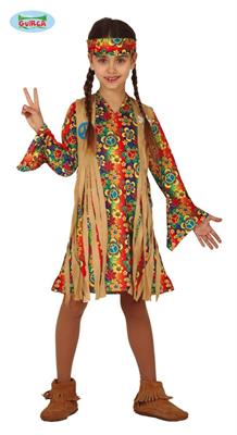 COSTUME HIPPIE TAGLIA 10-12 ANNI
