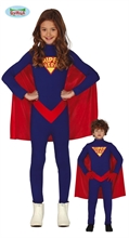 COSTUME SUPERHERO SUPERMAN TAGLIA 7-9 ANNI