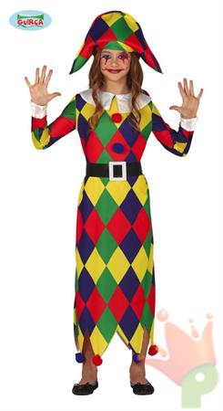 COSTUME ARLECCHINA BAMBINA 5-6 ANNI