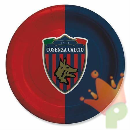 PIATTI 18 CM COSENZA CALCIO PRODOTTO UFFICIALE 8PZ