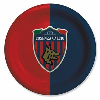 PIATTI 18 CM COSENZA CALCIO PRODOTTO UFFICIALE 8PZ