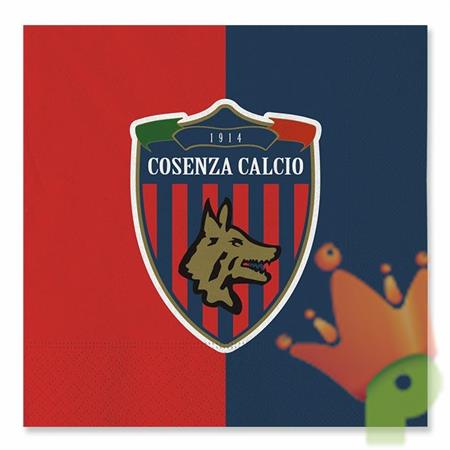 TOVAGLIOLI 33X33 COSENZA CALCIO PRODOTTO UFFICIALE 16PZ