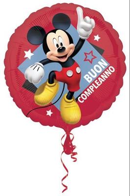 PALLONCINO MYLAR 18INCH TOPOLINO CLUBHOUSE BUON COMPLEANNO
