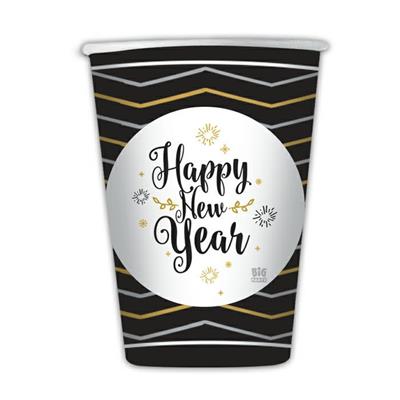 BICCHIERI 200CC HAPPY NEW YEAR 8PZ