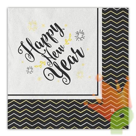 TOVAGLIOLI 33X33 HAPPY NEW YEAR 20PZ