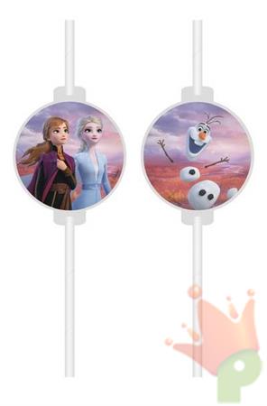 CANNUCCE IN CARTA CON FIGURA FROZEN II 4PZ