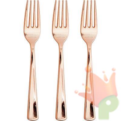 SET FORCHETTE ROSA GOLD 24PZ