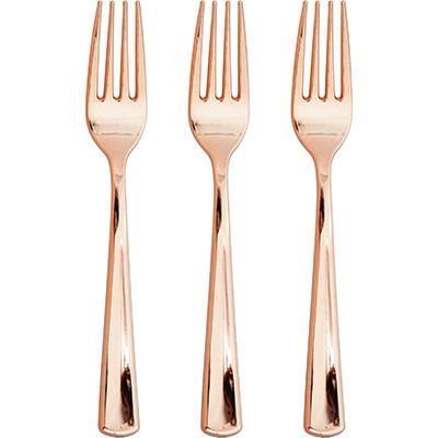 SET FORCHETTE ROSA GOLD 24PZ
