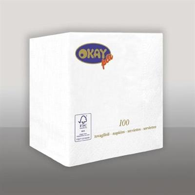 TOVAGLIOLI 25X25 2V BIANCO 50PZ