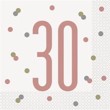 TOVAGLIOLI 33X33 GLITZ 30 ANNI ROSA GOLD 16PZ