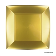 PIATTO GRANDE 29X29CM NICE ORO 8PZ