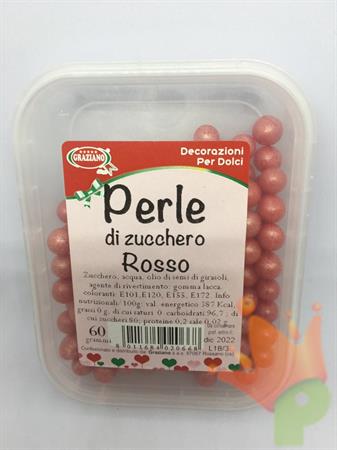 PERLE DI ZUCCHERO ROSSO 60GR