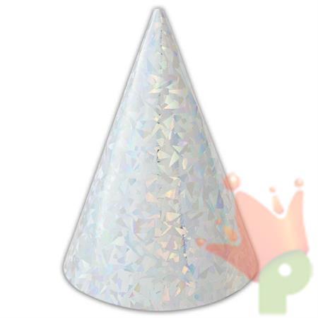 CAPPELLINI OLOGRAFICI ARGENTO 6PZ