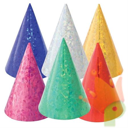 CAPPELLINI OLOGRAFICI COLORI ASSORTITI 72PZ