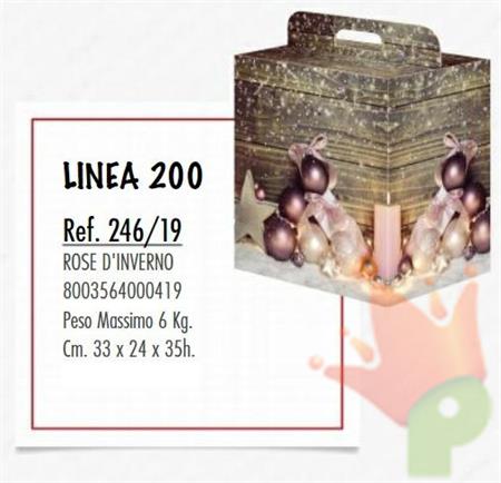 SCATOLA ROSE D'INVERNO 33X24XH. 35CM max 6 kg