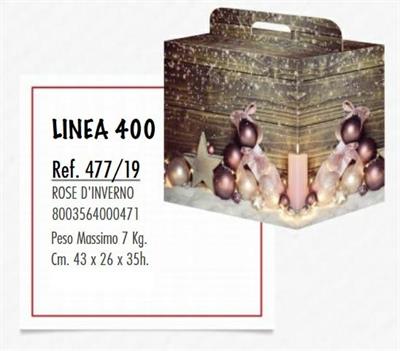 SCATOLA ROSE D'INVERNO 43X26XH. 35CM max 7 kg
