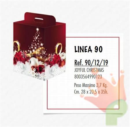 SCATOLA JOYFULL CHRISTMAS 28X20,5XH. 35CM max 3,7 kg