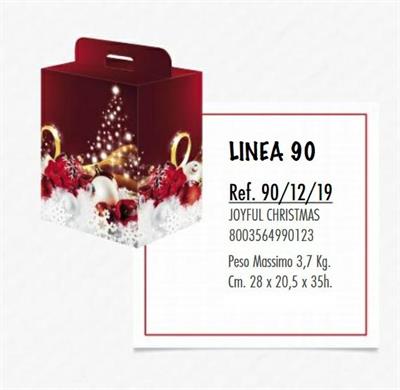 SCATOLA JOYFULL CHRISTMAS 28X20,5XH. 35CM max 3,7 kg