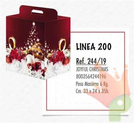SCATOLA JOYFULL CHRISTMAS 33X24XH. 35CM max 6 kg