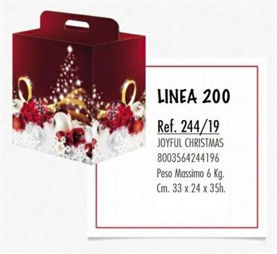 SCATOLA JOYFULL CHRISTMAS 33X24XH. 35CM max 6 kg