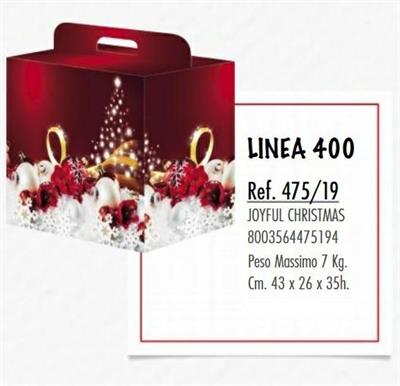 SCATOLA JOYFULL CHRISTMAS 43X26XH. 35CM max 7 kg