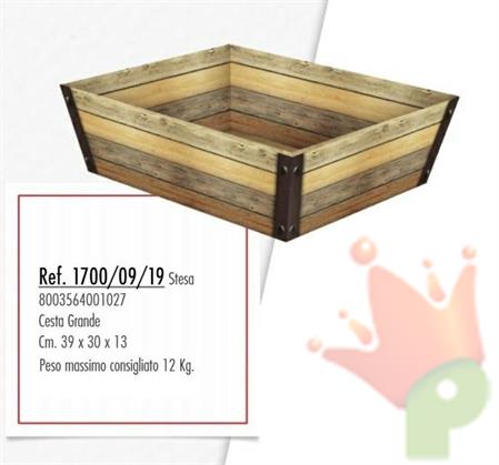 CESTA GRANDE ROVERE 39X30X13CM