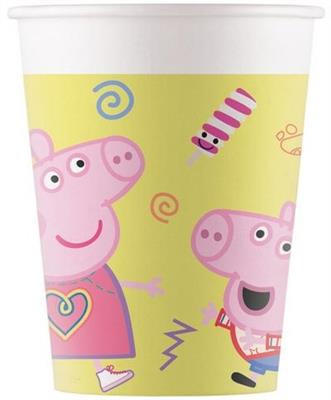 BICCHIERI 200ML PEPPA PIG MESSY 8PZ