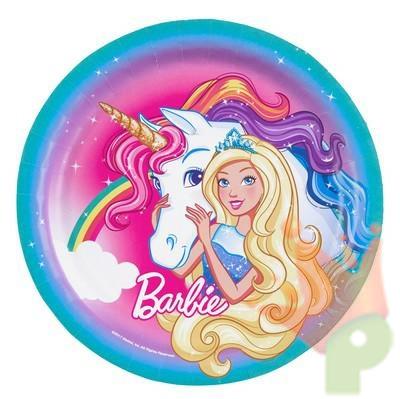 PIATTI 23CM BARBIE DREAMTOPIA 8PZ