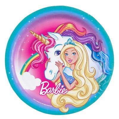 PIATTI 23CM BARBIE DREAMTOPIA 8PZ