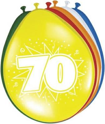 PALLONCINI 12INCH 30CM MULTICOLOR 70 8PZ