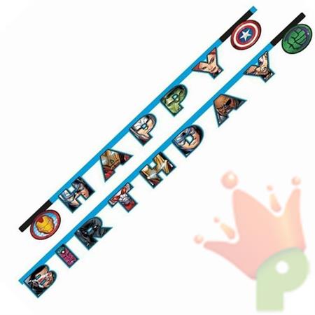 FESTONE HAPPY BIRTHDAY AVENGERS MIGTHY