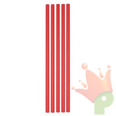 CANNUCCE ECOLOR IN CARTA D. 0,5CM ROSSO H. 20CM 50PZ