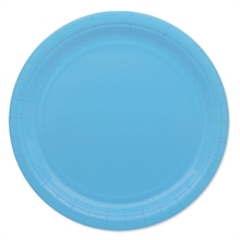PIATTI 24CM ECOLOR CELESTI 25PZ