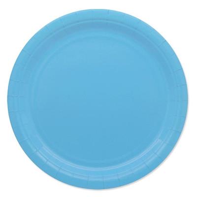 PIATTI 24CM ECOLOR CELESTI 25PZ