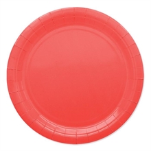 PIATTI 24CM ECOLOR ROSSO 25PZ