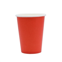 BICCHIERI 200CC ECOLOR ROSSO 25PZ