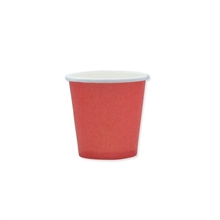 BICCHIERI 80CC ROSSO ECOLOR 25PZ