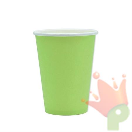 BICCHIERI 200CC ECOLOR VERDE MELA 25PZ