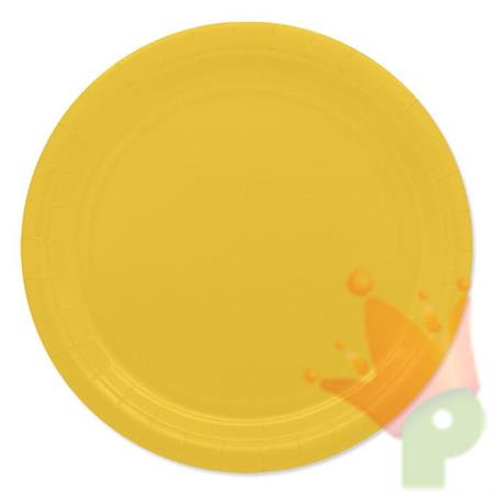 PIATTI 24CM ECOLOR GIALLO 25PZ