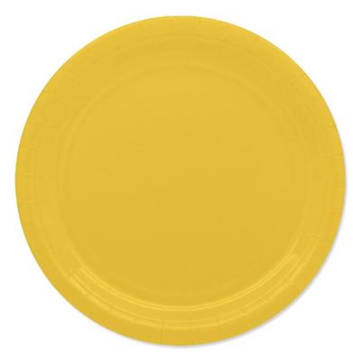 PIATTI 24CM ECOLOR GIALLO 25PZ